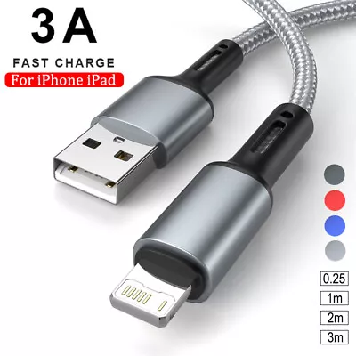 Braided USB Fast Charging Charger Cable Cord For IPhone 14 13 12 11 Pro Max XR 8 • $7.46