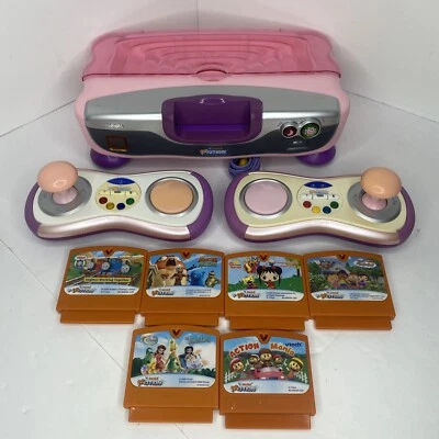$40.45 • Buy Vtech V.Smile V-Motion Active Learning System W 2 Controllers 6 Games Working