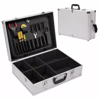 Lightweight Electricians Joiners Tradesmans Toolbox Tool Storage Box Flight Case • £30.73
