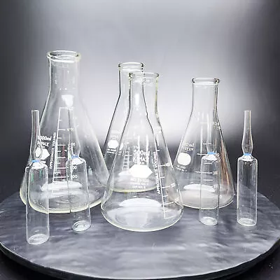 Lot Of 8 Lab Pyrex/Kimax Glass Vintage Globe - Chemistry Apothecary Pharmacy 🧪 • $70.16