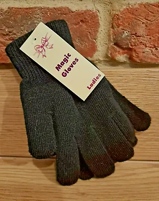 Ladies Black Magic Gloves Winter Elasticated Cuff **FAST & FREE DELIVERY**AT63 • £2.59