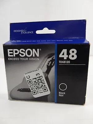 Epson 48 Black Ink Cartridge TO48120 Expired 10/2018 • $11.01