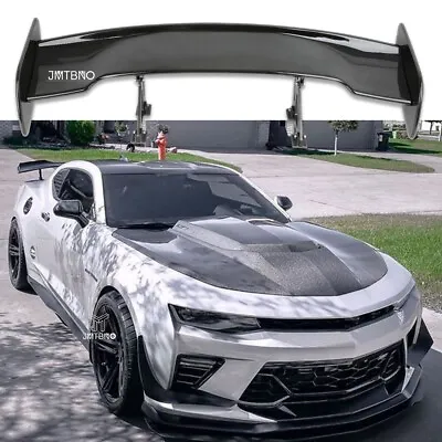 For Chevrolet Camaro Glossy Black 46''Car Rear Trunk Spoiler Wings Lip GT Style • $149.25