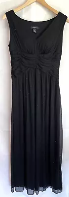 R&M RICHARDS Women's Size 8 Formal Black Sleeveless Evening Gown Empire Waist • $34.99