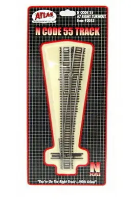 Atlas #2053  #7 Right - Hand Turnout Track N Scale Code 55 Rails • $24.95