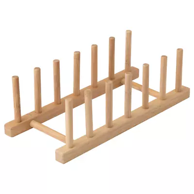 NEW - IKEA OSTBIT Plate Holder - Bamboo - Set Of 2 • $9