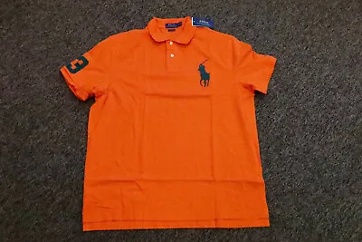 Polo Ralph Lauren Mens Classic Fit Polo Shirt BIG PONY Orange - XL - BRAND NEW • $29.95