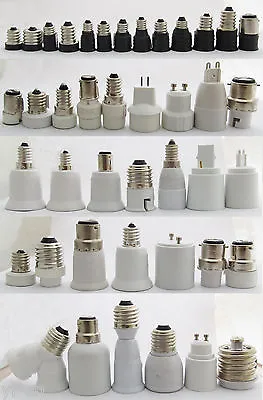 10pcs E10-E40 G9 B22 MR16 GU10 G24 GU24 BA15D Candelabra Socket Bulb Converter • $11.03