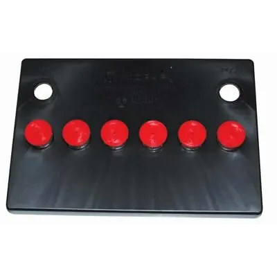 1966-1974 Dodge Plymouth A B & E-Body Mopar Battery Cover Set 6 Red Caps NEW  • $69.49