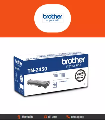 Genuine Brother L2350DW/ L2375DW/ L2395DW/ L2710DW/ L2713DW TN-2450 Black Toner • $199.50