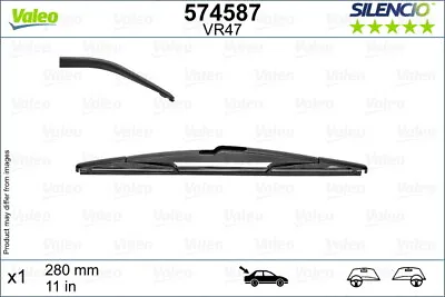 VALEO 574587 Wiper Blade For GEELYHYUNDAIJEEPKIATOYOTA • $11.17