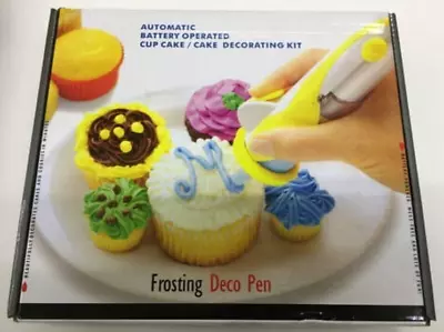 #Frosting Deco Pen Automatic Battery Operated Cup Cake Decorating Kit • £8.99