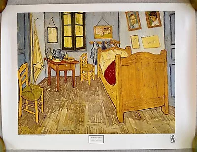 Bedroom At Arles Van Gogh Print 19x25 Lourve Art Poster • $20