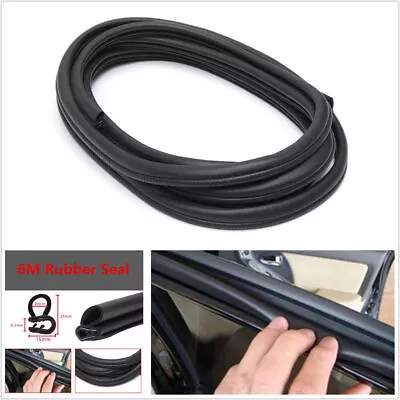 6M B Type Car Door Pillar Window Edge Trim Mouldings Protector Rubber Seal Strip • $74.70