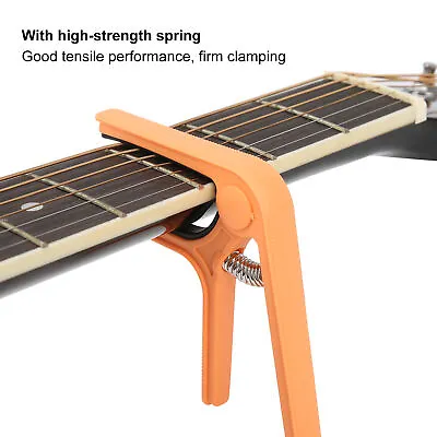 $7.15 • Buy (orange)Guitar Capo Ukulele Clamp Kapo Transpose Raise The Folder Playing Tuning