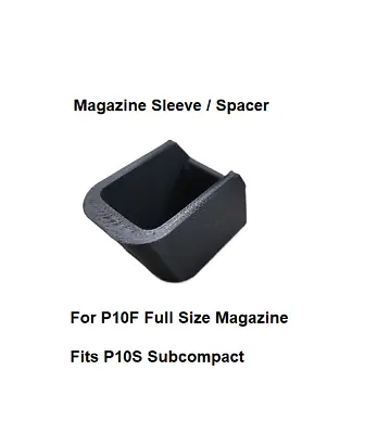 CZ P10F Full Size Magazine Sleeve Adapter For Subcompact P10S (ZF-P08) *1 Piece • $11.99