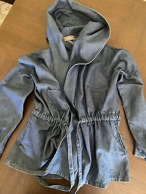 Sussan Hooded Denim Jacket Sz 10 • $25