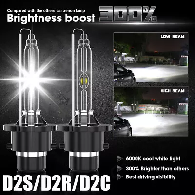 AQJ 2PCS D2S D2R D2C HID Xenon Headlight Bulb Low Beam Kit 6000K Super Bright • $19.19