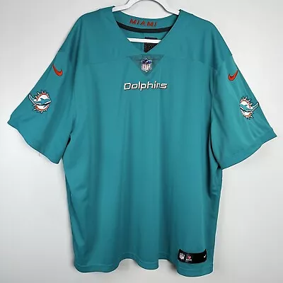 Nike NFL Football ON-FIELD Miami Dolphins Jersey BLANK Size 3XL -AJ1664-311 • $65