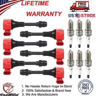 6x Ignition Coil + 6x Spark Plug For Infinity Nissan Altima Maxima 3.5L UF349 • $164.20