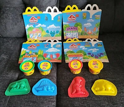 1994 McDonalds Play-Doh Foreign Happy Meal COMPLETE Set Of 8 Toys & 4 Boxes MIP • $49.95