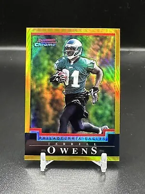 2004 Terrell Owens Bowman Chrome ~ Gold Refractor /50 • $35