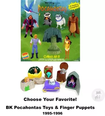 Burger King 1995-96 Vintage Disney Pocahontas Toys/Finger Puppets-Pick Your Fav! • $8