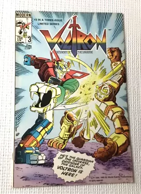 Voltron #3 Defender Of The Universe Key Issue 1985 Modern Panosh Place Toy Icon • $4.99