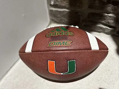 2023 Miami Hurricanes Fully Game Prepped Game Issued Adidas Dime NCAA Footballs • $199.95