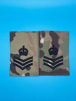 CIIIR MTP Rank Slides - Staff Sergeant SSgt Colour Sergeant CSgt CSjt - Black Em • £7
