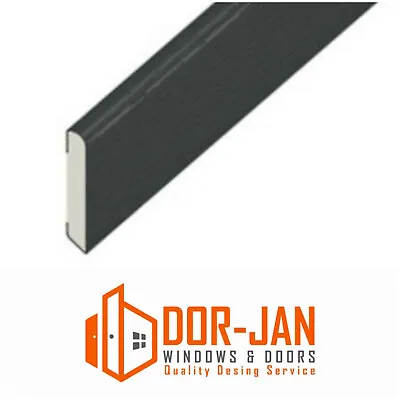 5m X 45mm Anthracite Grey UPVC Plastic Trim Cloaking Fillet Window Bead COILED • £22.98