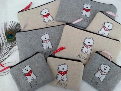 £15.49 • Buy Personalised Purse Or Pencil Case Scottie Westie Dog Colour Choice & Wording 
