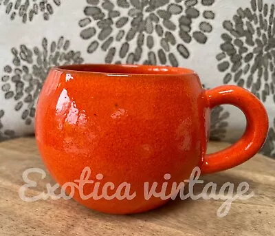 PINYA TERRACOTTA CUP Mug MADE IN PORTUGAL Rare Habitat Orange • £11.99