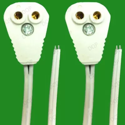 8x T5 Fluorescent & LED Tube Lamp Holder Socket Fittings 58cm Cables (G5 Base) • £6.49