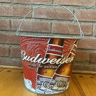 Budweiser 7” X 9” King Of Beers Metal Ice Bucket • $25