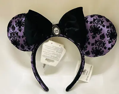 BNWT Disney The Haunted Mansion Wallpaper Minnie Mouse Ear Headband • £43.74