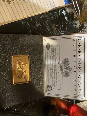 Harley Davidson 24 Bronze Ingot Collection. 90th Anniversary • $400