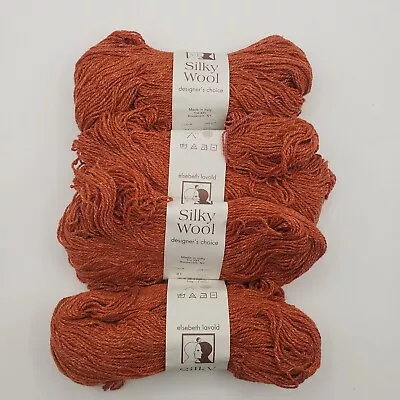 Elsebeth Lavold Silky Wool Designers Choice Yarn ~ #81 ( Burnt Orange ) ~ 4 New • $39.97