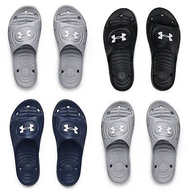 Under Armour Men's Sliders Locker IV UA Slides Slip On Sandals Beach Slippers • £20.99