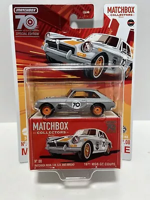 2023 Matchbox Collectors 70th Anniversary MGB GT COUPE Special Edition NEW!!! • $10