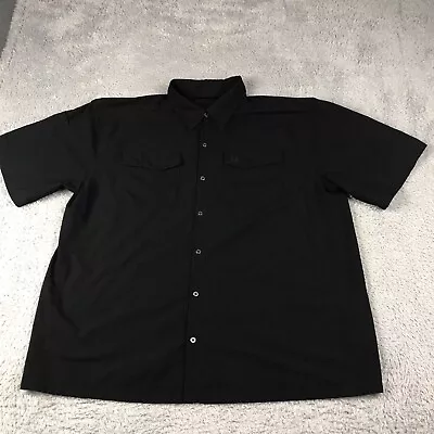 5.11 Tactical Shirt Mens XL Black Freedom Flex Vented Snap Up Short Sleeve • $26.88