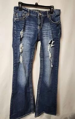 Vanity Premium Collection Blue Jeans 29”W X 33 L Denim Womens Distressed Dakota • $18