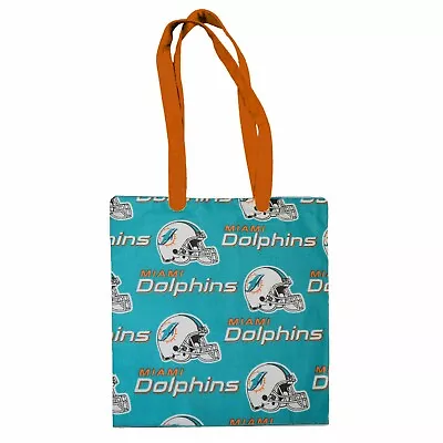 Miami Dolphins Football Sports Team Cotton Canvas Tote Bag / Hand Bag • $30