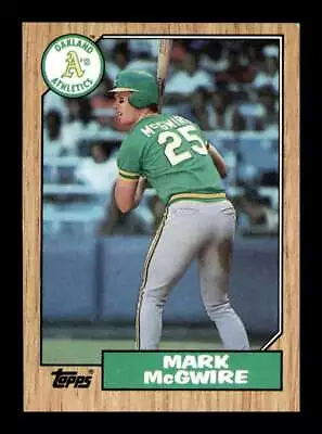 1987 Topps Mark McGwire #366 Rookie RC Set Break Oakland Athletics • $1.79