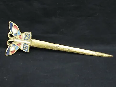 Vintage Brass Letter Opener Hand Painted • $13.99