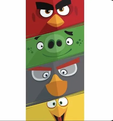 £15.72 • Buy Rovio Angry Birds Blocks Fiber Reactive Beach Towel Large 28  X 58  Cotton New