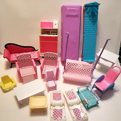 Vintage Barbie Doll Furniture And Car Seats Plastic 90's 2000's Used Parts Pcs • $9.99