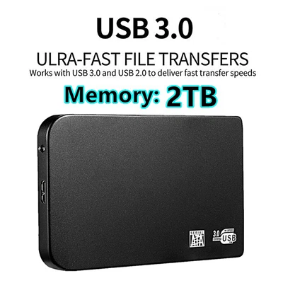 $49.99 • Buy 4TB 8TB 10TB Portable Solid State Mobile SSD External Hard Drive Disk USB 3.0