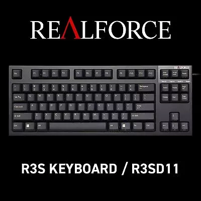 Topre REALFORCE R3S Keyboard R3SD11 USB US ANSI 45g Black • $373.16