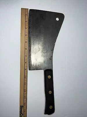 Vintage L. & I .J. White Buffalo NY 1837 No 9 Meat Cleaver Knife Nice One • $100